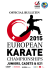 Official Bulletin - EKF European Karate Championships Juniors