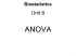 ANOVA