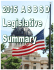 2015 ASBSD Legislative Summary - Associated School Boards of
