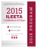 2015 ILEETA Conference Program Book reduced for Acrobat