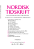 Nordisk Tidskrift 3/13 (PDF 603 KB)