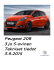 Peugeot 208 3 ja 5-ovinen Tekniset tiedot 18.12.2015